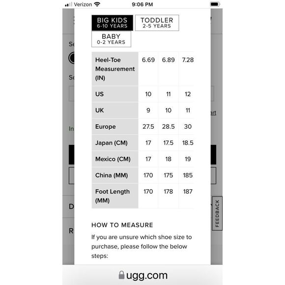 UGG‎ Bailey Girls, Black Boots, Sz 3, Bow on side - Picture 5 of 12